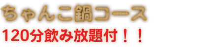 海鮮ちゃんこ鍋コース